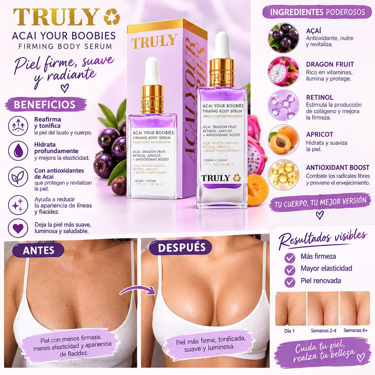 Truly Morado con Caja de Protección