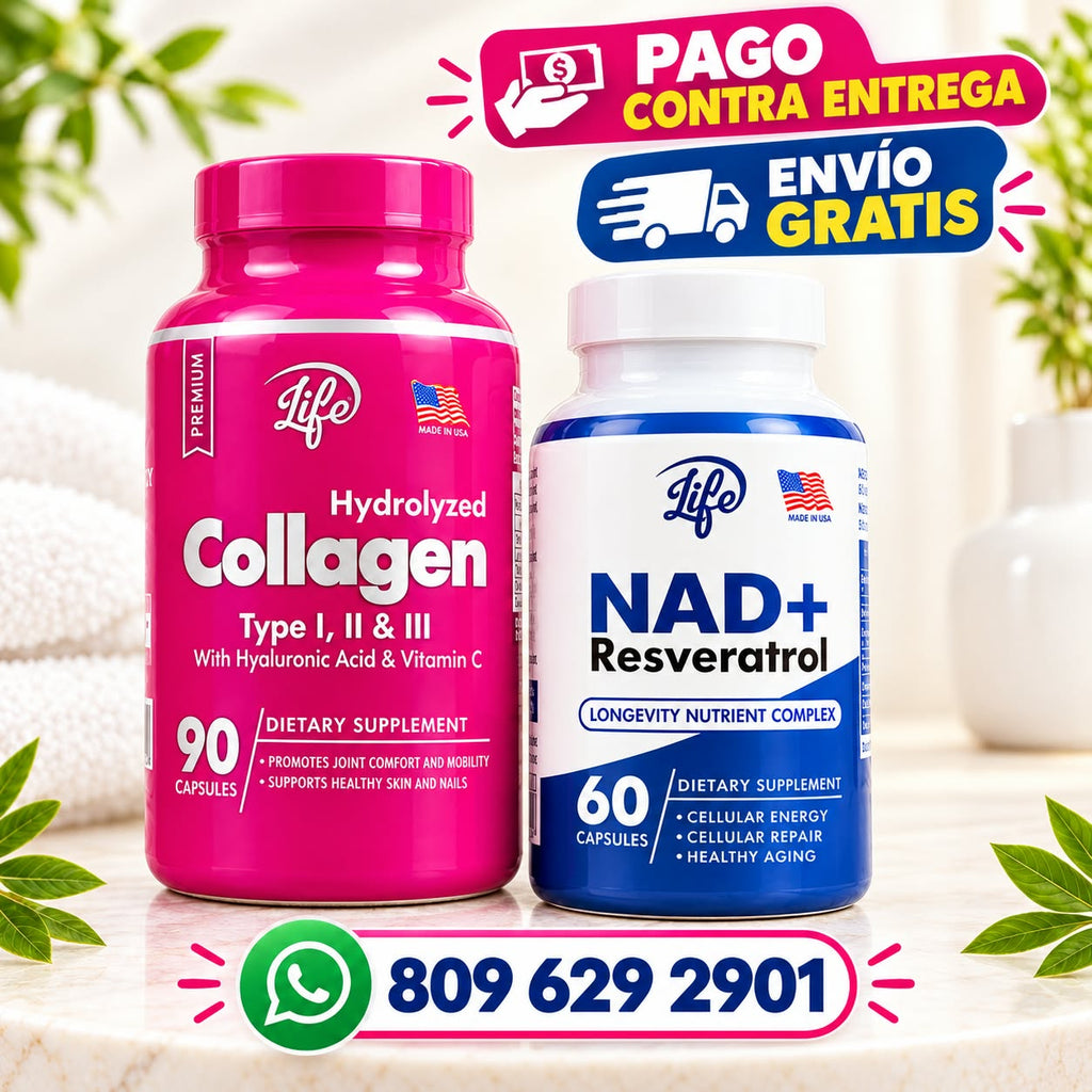 Collagen y NAD+ Resveratrol