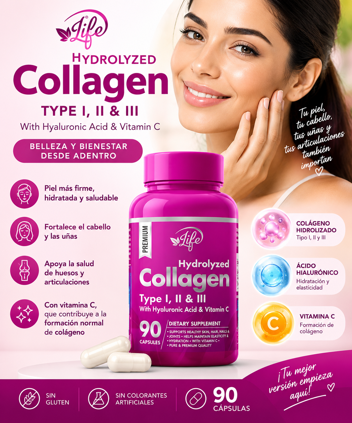 ✨ Colageno Hidrolizado – Tipo I, II Y III ✨